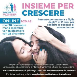 ESSERE DONNA | Insieme per crescere, il percorso per mamme e figlie, per scoprire insieme l'adolescenza al femminile | On line dal 28 novembre 2023