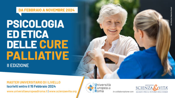 S&V UER | Master in Psicologia ed Etica delle Cure Palliative | Per approfondire gli aspetti etici, sociali, legislativi e organizzativi | Iscriviti entro il 15 febbraio! Ultime disponibilità. Scopri di più...