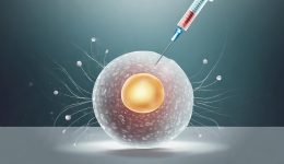 This detailed illustration captures the intricate process of in vitro fertilization IVF, showcasing a fertilized egg cell and a needle. It highlights the advancements in reproductive technology and the hope it offers to couples facing infertility challenges.