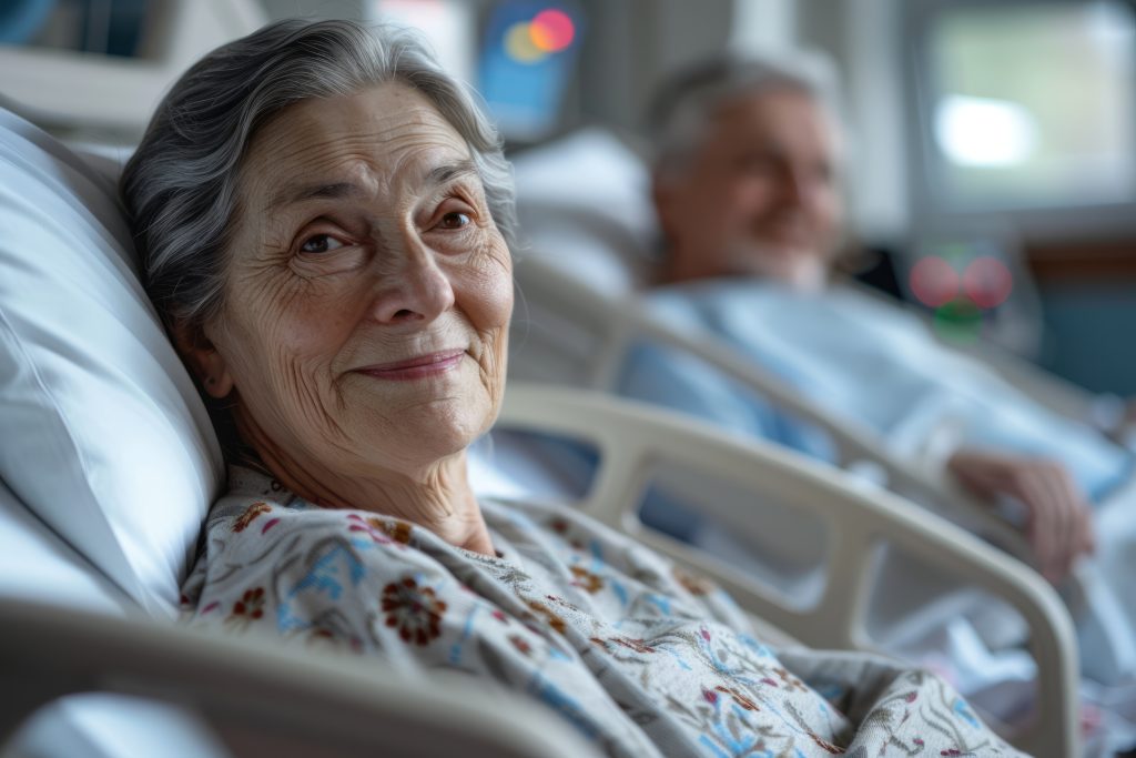 Hospital care for patients recovering from a serious illness